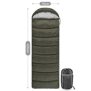 Outdoor Travel 3 Season Polyester Envelope Sleeping Bag for Camping