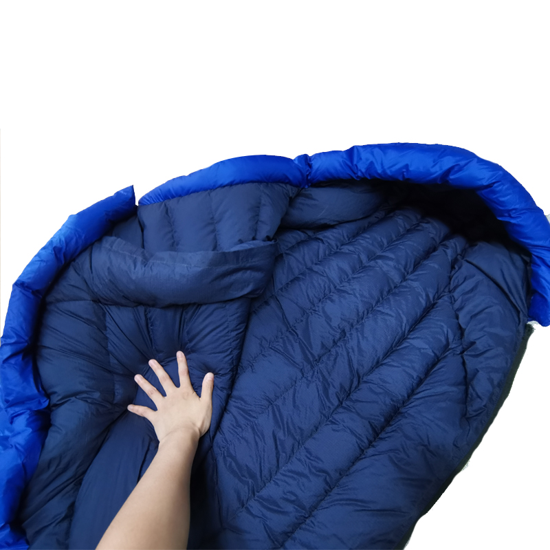 Kids Sleeping Bag Ultralight Mummy Cold Weather 4 Season Duck Down Winter Waterproof Outdoor Camping Sleeping Bag
