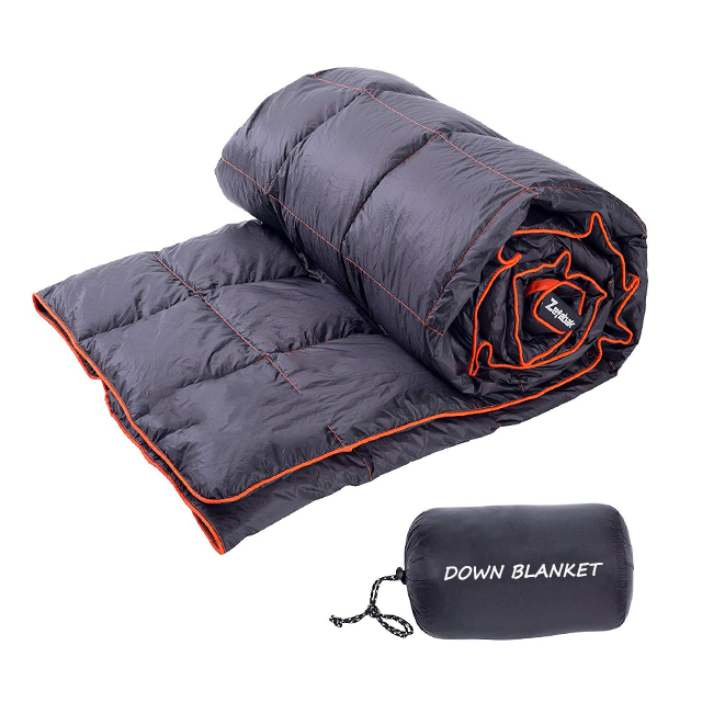 Down Blanket for Camping Indoor Outdoor 0.2kg-1kg Gooes Down Sleeping Blanket 